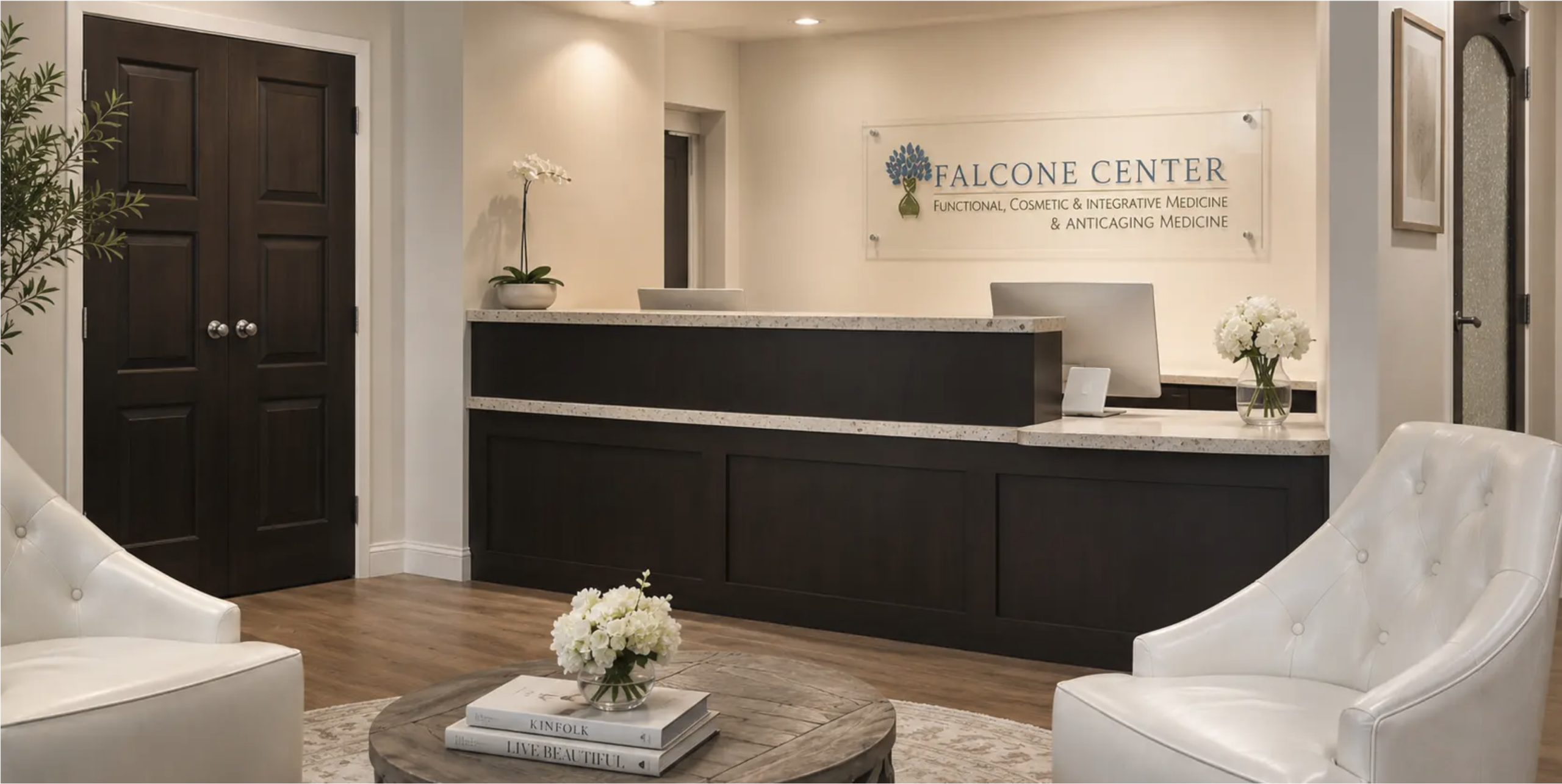 Reception area at the Falcone Center